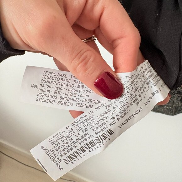 Zara Festive Sequin Mini Dress Low Back Sleeveless Grey Black Size XS - Picture 8 of 8